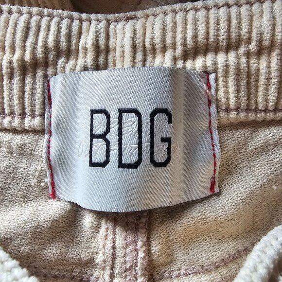 BDG Urban Outfitters Courduroy Pants Womens 29 Cream High Rise Mom Cotton Bottom - Picture 5 of 9
